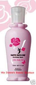Kose HAPPY BATH DAY Precious Rose Milky Body Gel 200ml  
