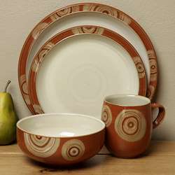 Denby Fire Chilli 4 piece Place Setting  