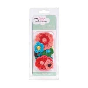  Crafts Dear Lizzy Crochet Flowers; 3 Items/Order