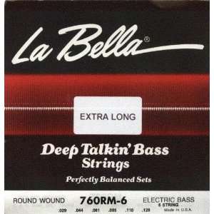  La Bella Electric Bass Guitar Deep Talkin` Bass 6 String 