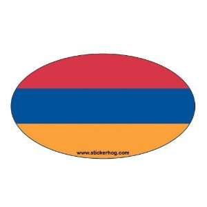 Armenia Country Flag Euro Oval bumper sticker decal Armenian Flag