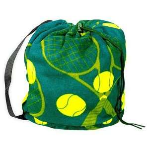  Anti pill Tennis Fleece Sling Pack Bag   Green (Brand New 