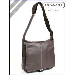  Coach Mahogany Brown Leather Laptop Messenger Bag   70105 