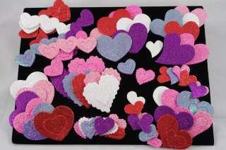 Kids Crafts   Valentine Heart Foam Glitter Stickers (130 140+)  