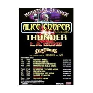  THUNDER Monsters of Rock tour 2002 Music Poster