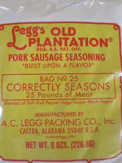   Old Plantation Pan Sausage Seasoning Blend #6 for Venison Pork  