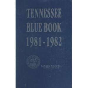  Tennessee Blue Book 1981 1982 Various Books