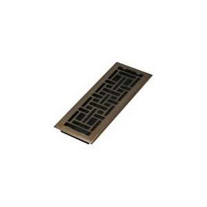  DECOR GRATES AJH414 RB 4x14 Oriental Steel Plated Rubbed 