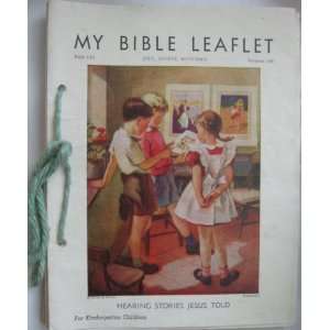  1946 My Bible Leaflet for Kindergarten Children 