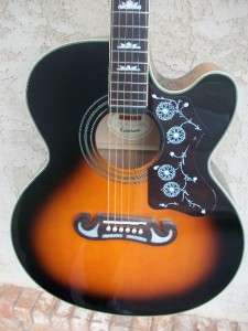 Epiphone EJ 200CE Acoustic Electric Guitar Vintage Sunburst List $748 