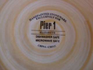 Pier 1 One Stoneware Elizabeth Dinner Plate (s)  