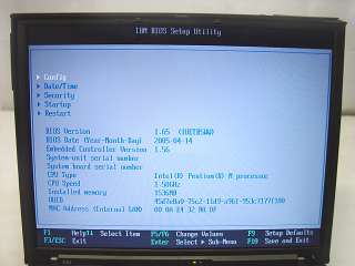  X40 Notebook Laptop 12.1 LCD Pentium M Netbook 1.50GHz 1536MB  