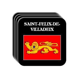 Aquitaine   SAINT FELIX DE VILLADEIX Set of 4 Mini Mousepad Coasters