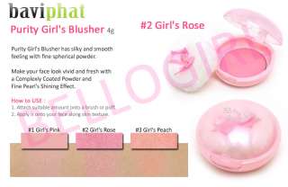 Baviphat Purity Girls Blusher #2 Rose 4g BELLOGIRL  