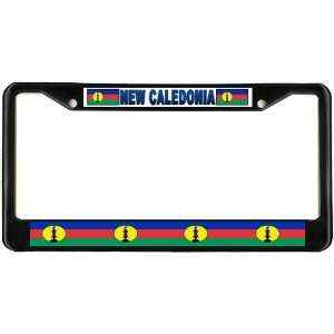  New Caledonia Flag Black License Plate Frame Metal Holder 