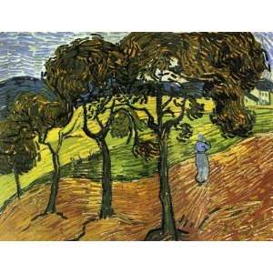  Oil Painting Landscape with Trees and Figures Vincent 