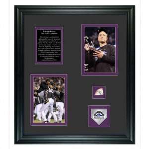 Colorado Rockies   2007 NLCS   Framed Display with 2 4x6 Photographs 
