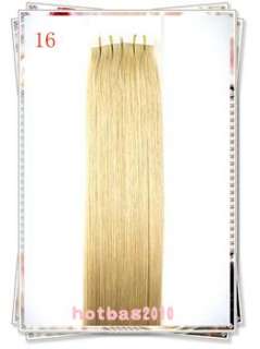 Remy Tape Human Hair Extension 2051cm 20&50g 10 More Color Available 