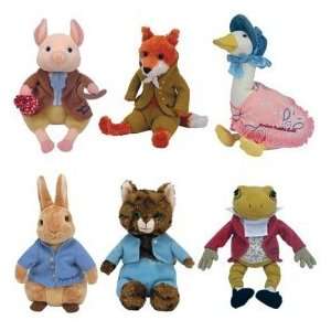 TY Beanie Babies   The BEATRIX POTTER Collection (Set of 6 animals 