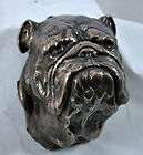 English Bulldog Puppy Dog Stone Resin Figurine Statue Enesco 