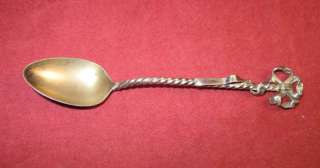 Sterling Silver Demitasse Spoon   Twisted Ribbon  