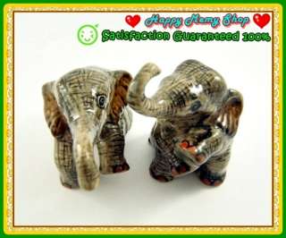 Miniature Funny Elephant Figurines Statue Gray EMGR04  