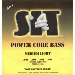  S I T Strings Electric Bass Power Core Nickel Long Medium 