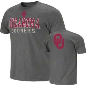  Oklahoma Sooners Charcoal Harley Slub Knit T Shirt Sports 
