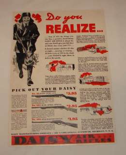 1936 DAISY bb gun ad ~ DO YOU REALIZE #25,107,195  
