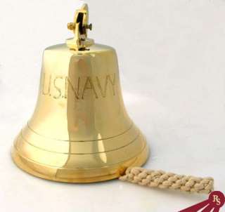 10 BRASS US NAVY BELL   Replica Ships Bells   NAUTICAL  