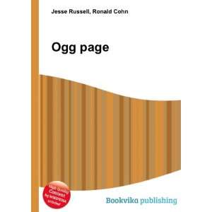  Ogg page Ronald Cohn Jesse Russell Books