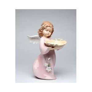 Fine Porcelain A Basketful of Thanks Figurine   Gods Little Angels 