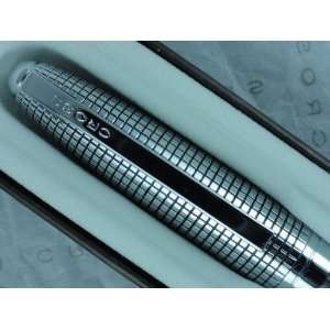   Edition Diamond Cut Crosshatch and Persian Plum Barrel Ballpoint Pen