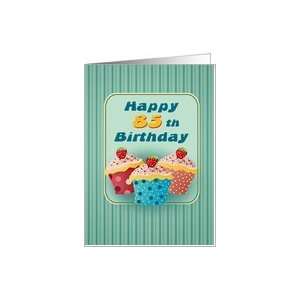  85 years old Cupcakes Birthday Greeting Cards Card Toys 