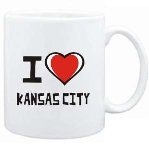    Mug White I love Kansas City  Usa Cities
