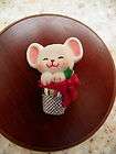 Hallmark Christmas Mouse in Thimble Holiday Lapel Pin Broche