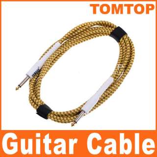   Cloth Braided Tweed Guitar Cable Cord for keyboards instrument  