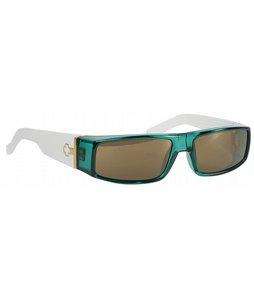 Spy Griffin Green and White Mirrored Sunglasses  