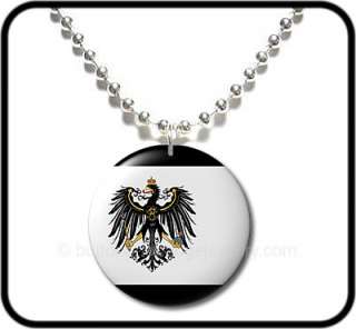 PRUSSIA FLAG* Historical State Button NECKLACE  