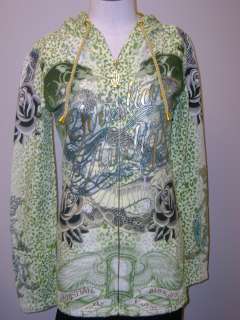 Christian Audigier Twin Panther Specialty Hoodie NWT S  