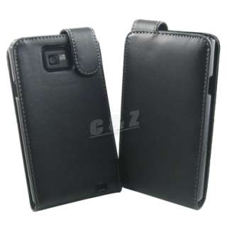 Leather Case Pouch + Film Samsung Galaxy S II i9100 j  