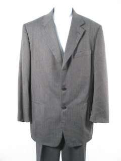 DONNA KARAN Signature Gray Wool Suit 34  