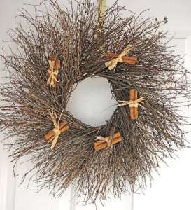 22 Cinnamon Thicket Twig Wreath Spring Door Wreaths  