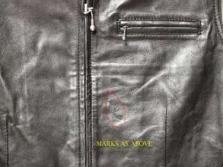 Genuine Leather Lambskin Ladies Vest will Zipper BLACK  