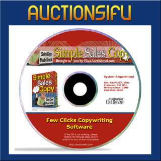 COPYWRITING SOFTWARE Simple Sales Copy Letter Creator  