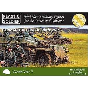   WWII   German Easy Assembly Sdkfz 251 Ausf C Half track Toys & Games