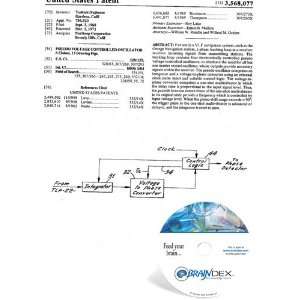  NEW Patent CD for PSEUDO VOLTAGE CONTROLLED OSCILLATOR 