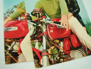 VINTAGE 1970s ITALIAN POST CARDS COUPLE ON AERMACCHI HARLEY DAVIDSON 