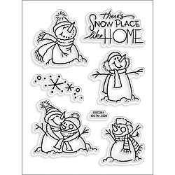 Stampendous Perfectly Clear Theres Snow Place Like Home Stamp Sheet