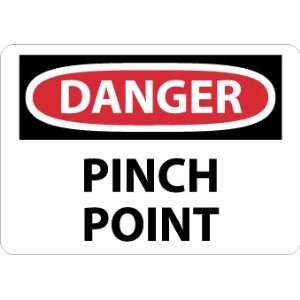 Danger, Pinch Point, 7X10, .040 Aluminum  Industrial 